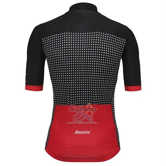 Tour de Suisse Helvetia Ropa Ciclismo Culotte Corto 2018 Hombre Mangas Cortas Negro Rojo